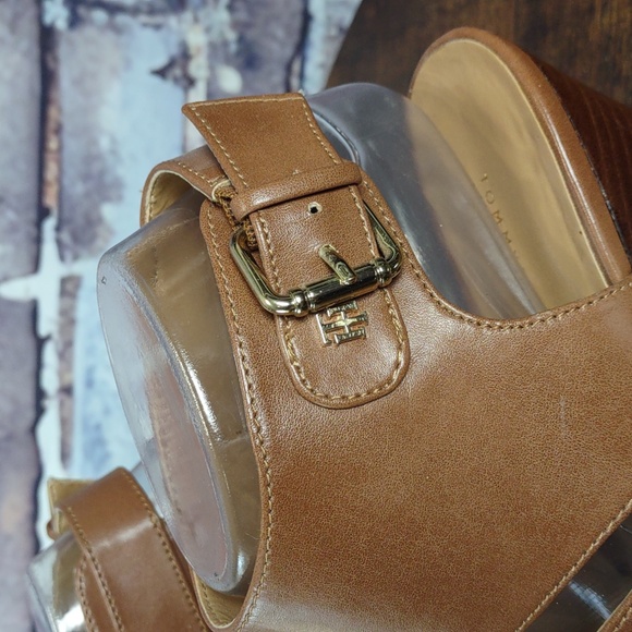 Tommy Hilfiger Vegan Leather Heeled Sandals - Picture 6 of 13